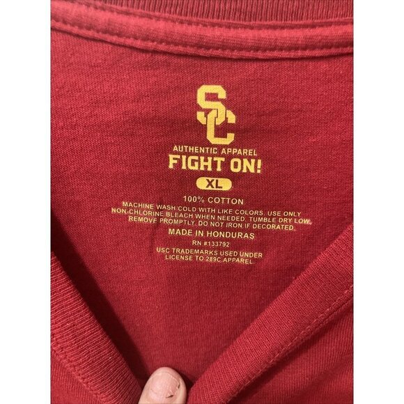 USC Men's Tee Shirt New w tags Authentic Apparel 100% Cotton Casual Activewear - Picture 4 of 7